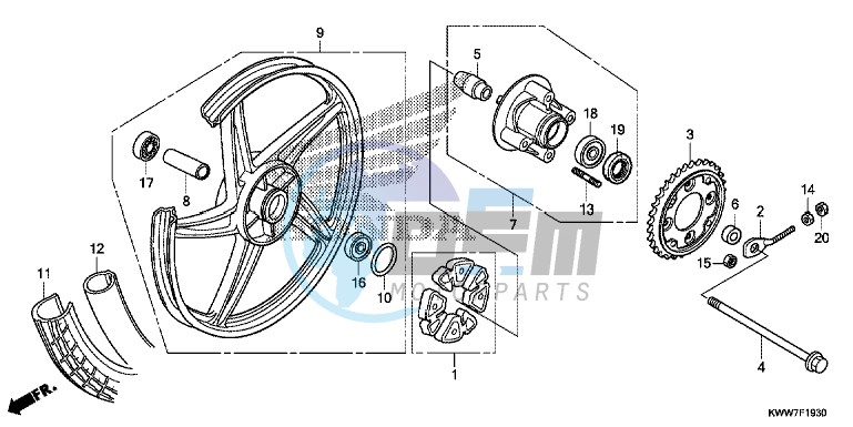 30 REAR WHEEL