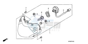 SH300AR9 UK - (E / ABS MKH SPC) drawing HEADLIGHT