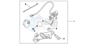 NC700XC drawing KIT,DCT PEDALSHI F