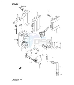 VZ800K9 drawing ELECTRICAL (MODEL K5/K6/K7/K8)