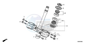 CRF250R Europe Direct - (ED) drawing STEERING STEM