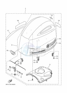 F175AETL drawing FAIRING-UPPER