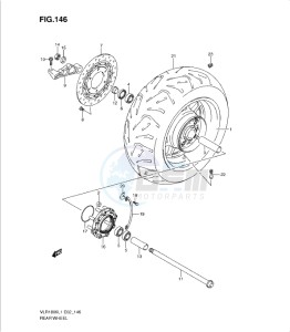 VLR1800 drawing REAR WHEEL (VLR1800L1 E2)