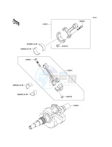 KVF 650 E [BRUTE FORCE 650 4X4 HARDWOODS GREEN HD] (E6F-E9F) E7F drawing CRANKSHAFT