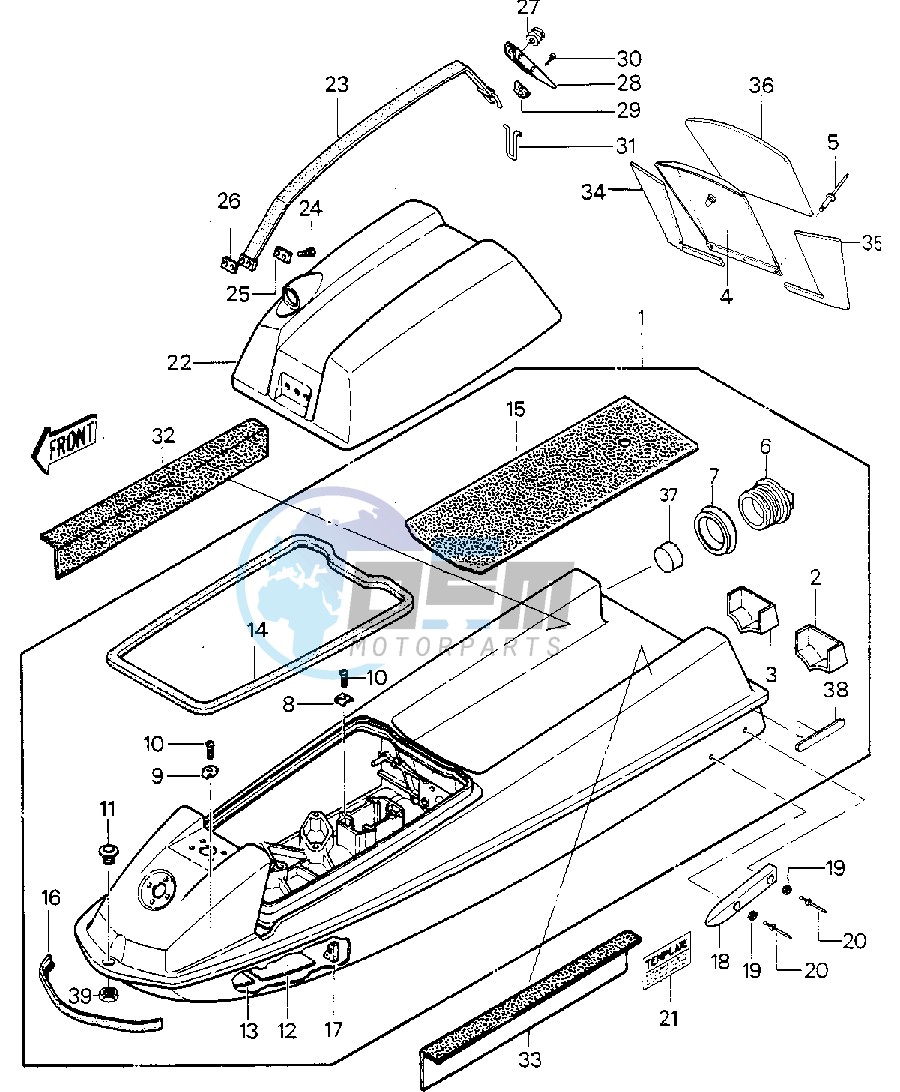 HULL_ENGINE HOOD -- JS550-A6_A7- -