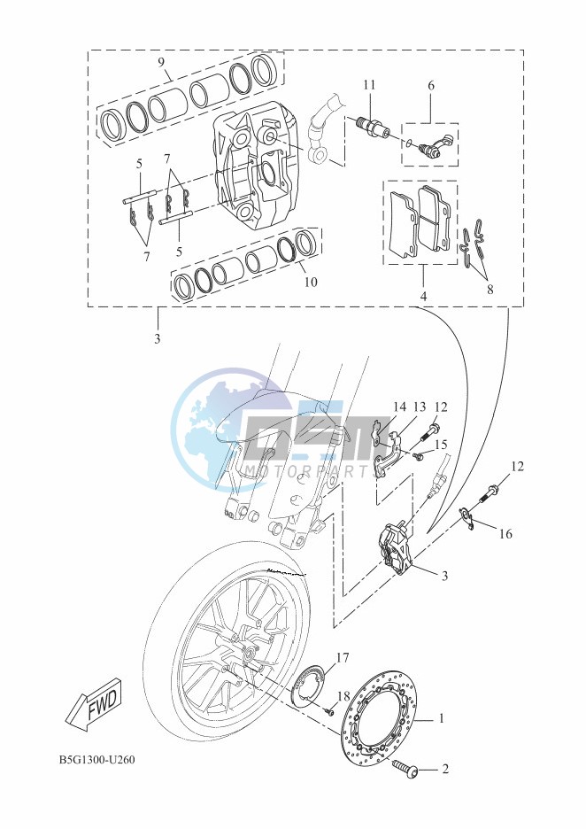 FRONT BRAKE CALIPER