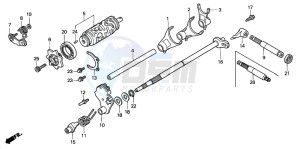 TRX350FM FOURTRAX 350 4X4ES drawing GEARSHIFT DRUM