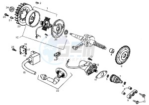 PREDATOR O2 - 50 cc drawing FLYWHEEL