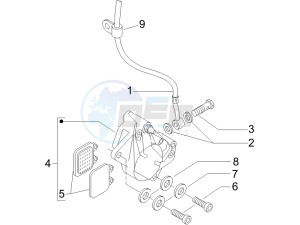 Liberty 200 4t e3 drawing Brakes hose  - Calipers