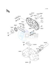 KAF 620 A6 [MULE 2510 4X4] (A6) [MULE 2510 4X4] drawing CONVERTER COVER_DRIVE BELT