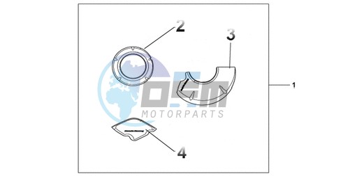 CARBON CRANKCASE COVER SET