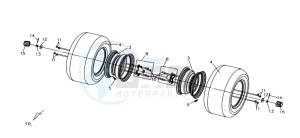 QUAD LANDER 300S drawing REAR WHEEL