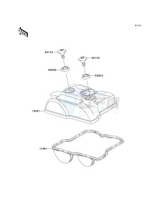 KX 250 W [KX250F MONSTER ENERGY] (W9FA) W9F drawing CYLINDER HEAD COVER