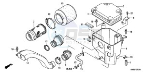 TRX250TMC drawing AIR CLEANER