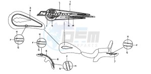 VT1100C2 drawing STRIPE/MARK (VT1100CV/CW)