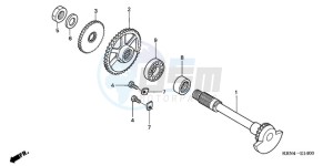 CRF250R9 Australia - (U / BLA) drawing BALANCER