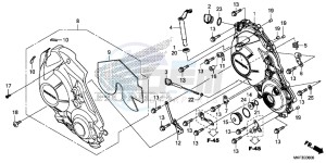 CBR1000RAH 2ED - (2ED) drawing RIGHT CRANKCASE COVER