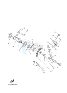 YB125 (2CS9) drawing CAMSHAFT & CHAIN