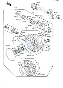 ZN 1300 A [VOYAGER] (A5-A6) [VOYAGER] drawing DRIVE SHAFT_FINAL GEAR