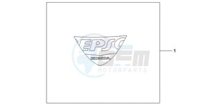 CBR1000RA9 UK - (E / ABS) drawing EPSO STICKER FIREBLADE WS