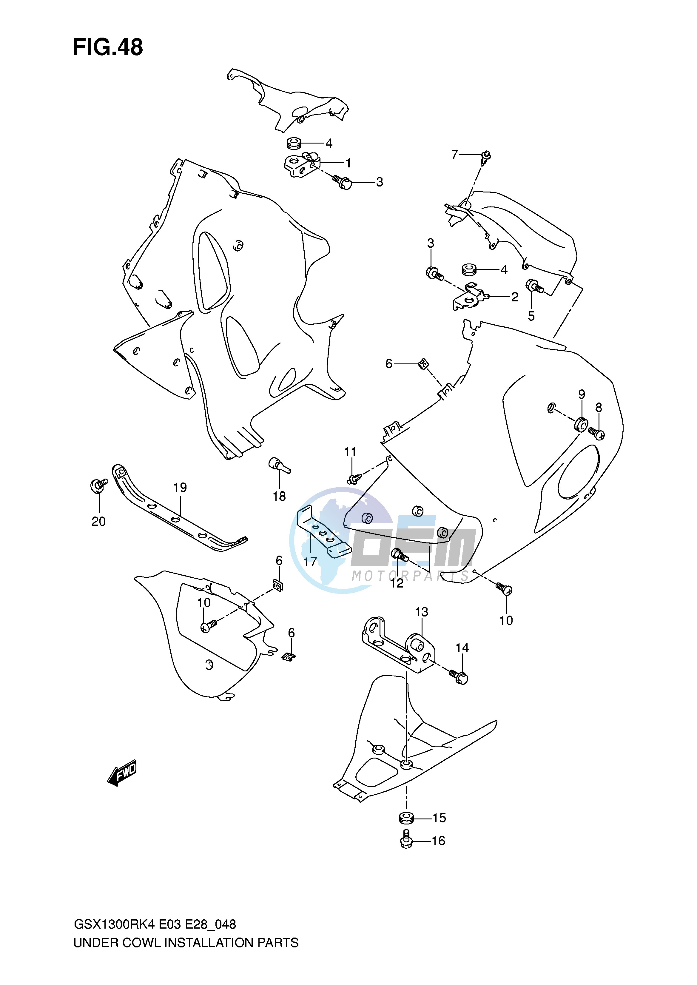 UNDER COWL INSTALLATION PARTS