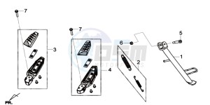 GTS 125I ABS-SNS EURO4 L7 drawing CENTRAL STAND /  SIDE STAND