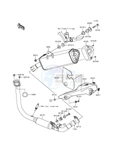 NINJA 250SL BX250AGFA XX (EU ME A(FRICA) drawing Muffler(s)