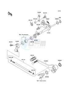 Z750 ZR750J6F FR GB XX (EU ME A(FRICA) drawing Gear Change Mechanism