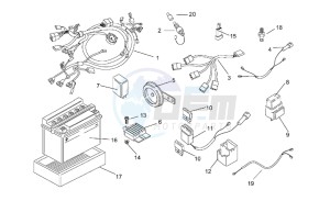 Rally 50 H2O drawing Electrical system