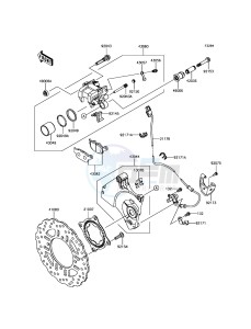 Z800 ABS ZR800BDS FR GB XX (EU ME A(FRICA) drawing Rear Brake