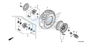 TRX420FMD TRX420 Europe Direct - (ED) drawing FRONT WHEEL