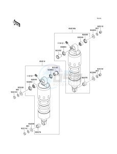 VN 1600 A [VULCAN 1600 CLASSIC] (A6F-A8FA) A7F drawing SUSPENSION_SHOCK ABSORBER