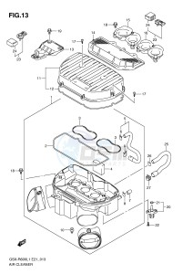 GSX-R600 (E21) drawing AIR CLEANER