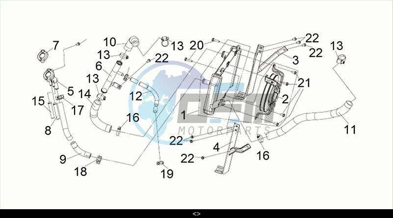 RADIATOR ASSY. / MAXSYM TL 508 (TL50W2-EU) (M2)