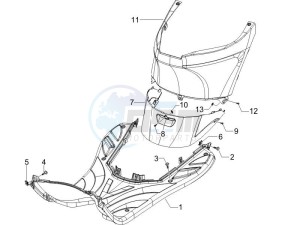 Zip 100 4T 2011-2014 (VieTnam) drawing Central cover - Footrests