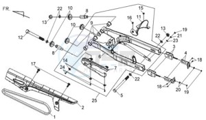 WOLF CARBURATED 125 drawing FRONT FORK- FRONT FENDER