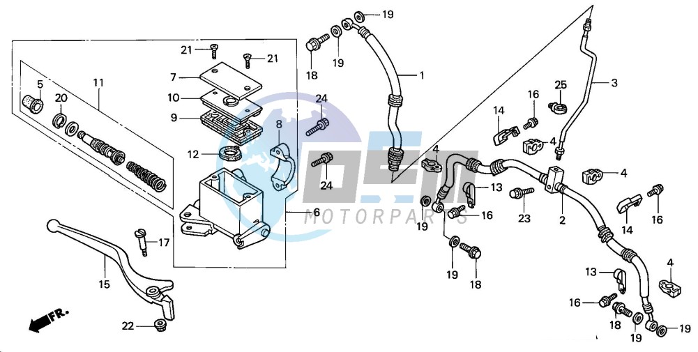 FR. BRAKE MASTER CYLINDER