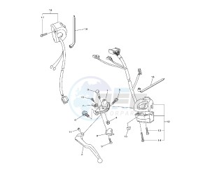 FZ8-NA 800 drawing HANDLE SWITCH AND LEVER