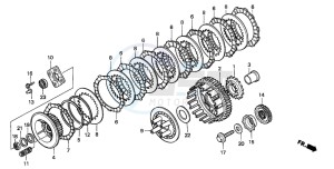 XL650V TRANSALP drawing CLUTCH