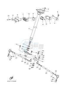 YFM700FWB KODIAK 700 (B165) drawing STEERING