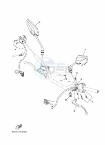 FZN250 (B8H5) drawing HANDLE SWITCH & LEVER