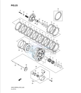 GSX1250 FA drawing CLUTCH