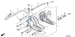 TRX500FAA Australia - (U) drawing WATER PUMP