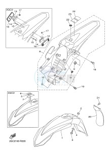 WR450F (2GC2 2GC3 2GC4 2GC4) drawing FENDER