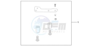 CBR1000RR9 Australia - (U / SPC) drawing REAR SEAT BAG ATT KIT