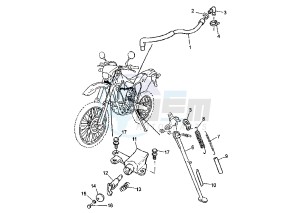 WR F 400 drawing STEERING LOCK-STAND EURO KIT