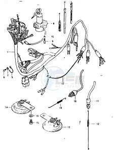 GSX1100 (T-X) drawing WIRING HARNESS