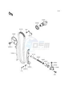 KLF 300 C [BAYOU 300 4X4] (C1-C4) [BAYOU 300 4X4] drawing CAMSHAFT-- S- -_TENSIONER