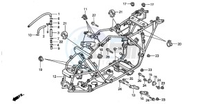 TRX300FW FOURTRAX drawing FRAME BODY