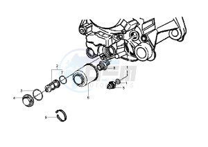 Fly 125 drawing Oil Filter